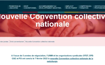 Nouvelle Convention Collective de la Métallurgie !